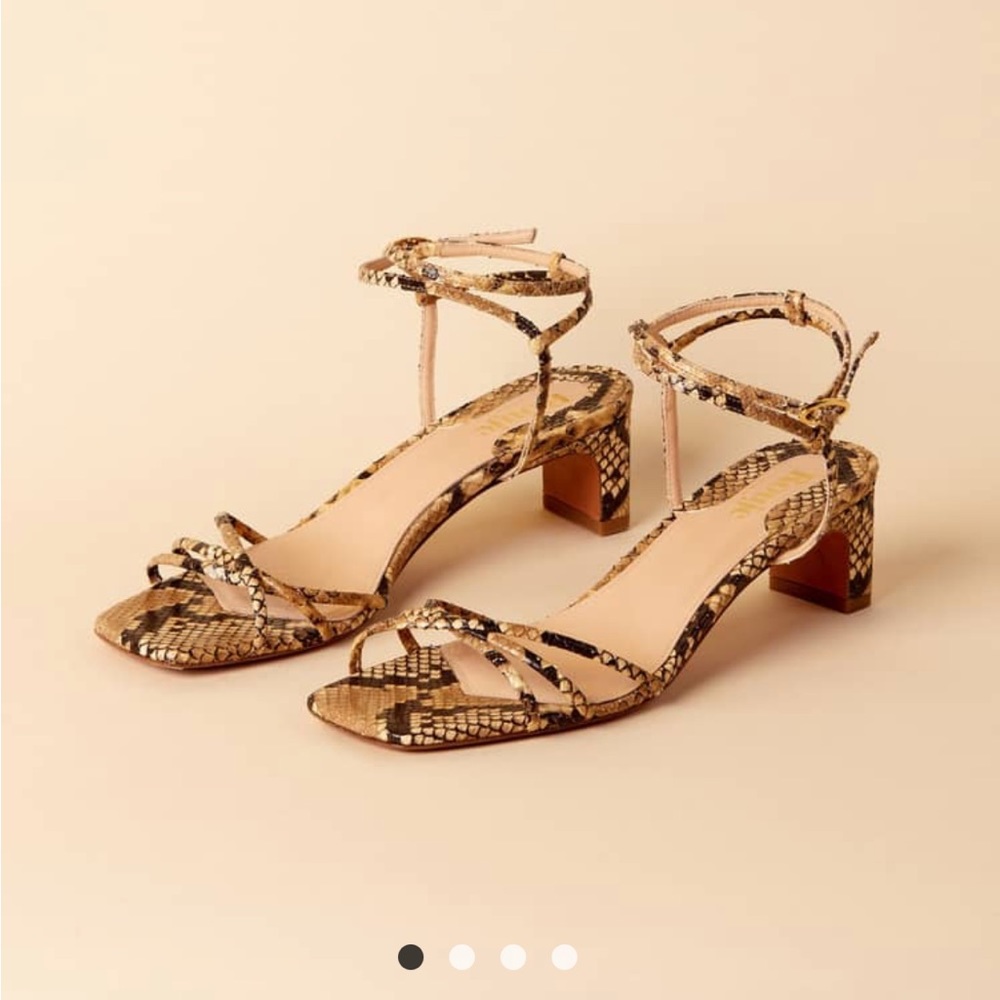 ISO Yolaine Sandals Python Rouje 38 - Picture 1 of 1